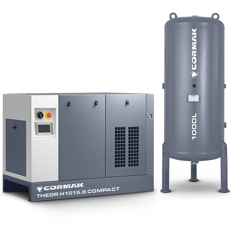 Kompresor wysokociśnieniowy sprężarka śrubowa 15kW 15,8bar COMPACT z osuszaczem i zbiornikiem 1000L do wycinarek laserowych