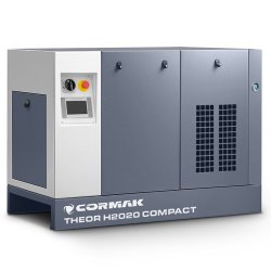 Compresor de alta presión de tornillo de 22 kW - 20 bar COMPACT con secador y depósito de 1000 l para cortadoras láser