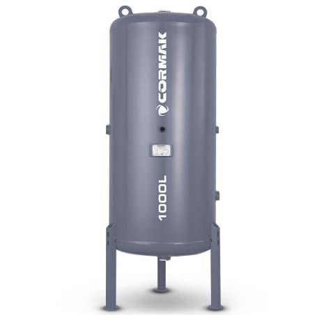 Depósito vertical a presión para aire comprimido para compresor, 11 bar, 1000 l + accesorios