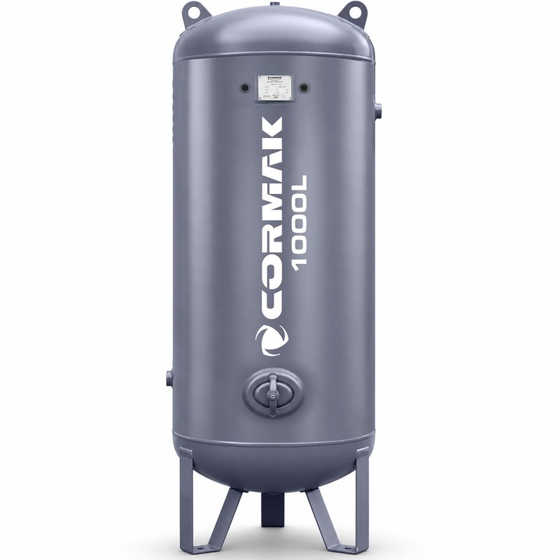 Depósito de aire comprimido vertical para compresor, 25 bar, 1000 l