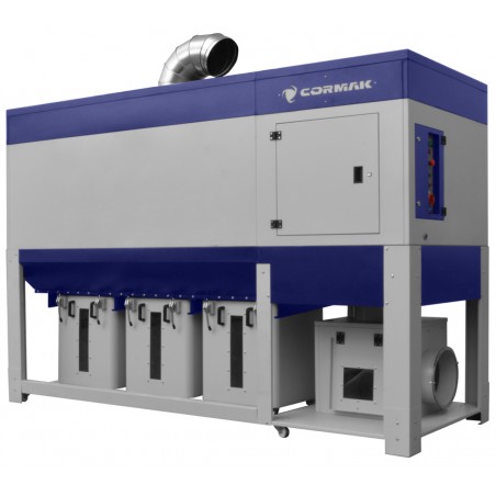 Aspirador industrial de polvo y virutas de madera CORMAK DCV11300 TC VIBER | Fabricante CORMAK
